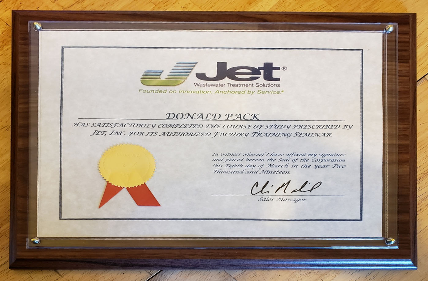 JET Certified